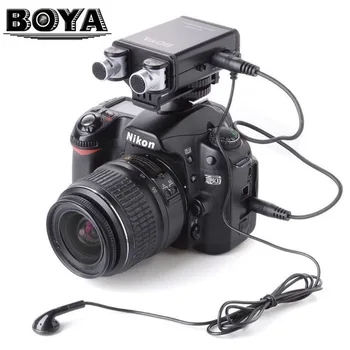  Стереомикрофон BOYA BY-SM80 с лобовым стеклом для цифровой зеркальной камеры Canon Nikon Sony Camcorder